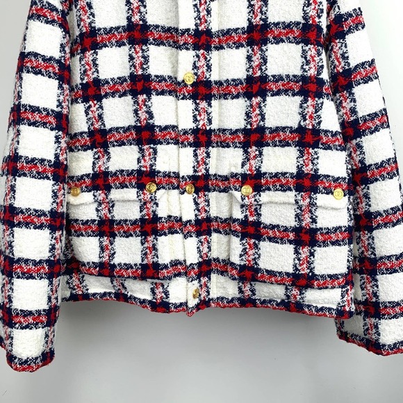 NWT Gucci tweed check-print jacket Size 42 - Picture 7 of 16